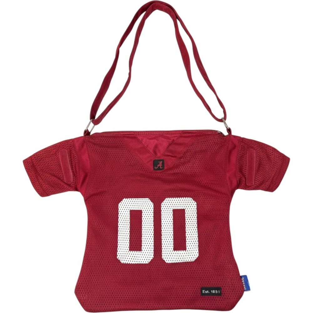 Alabama Crimson Tide Football Jersey Crossbody Bag Red Mesh No 00 Little Earth
